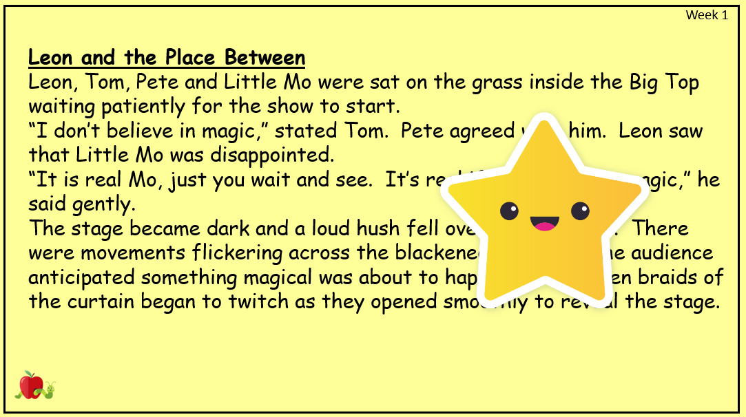 Yr 3 Whole Class Reading Leon And The Place Between The Teach Hub