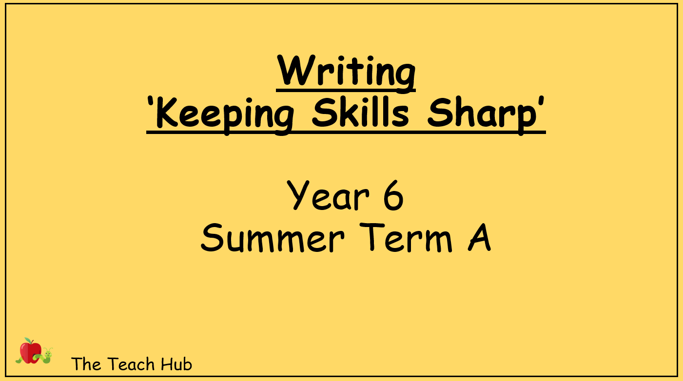 .Y6 Writing KSS Summer A cover