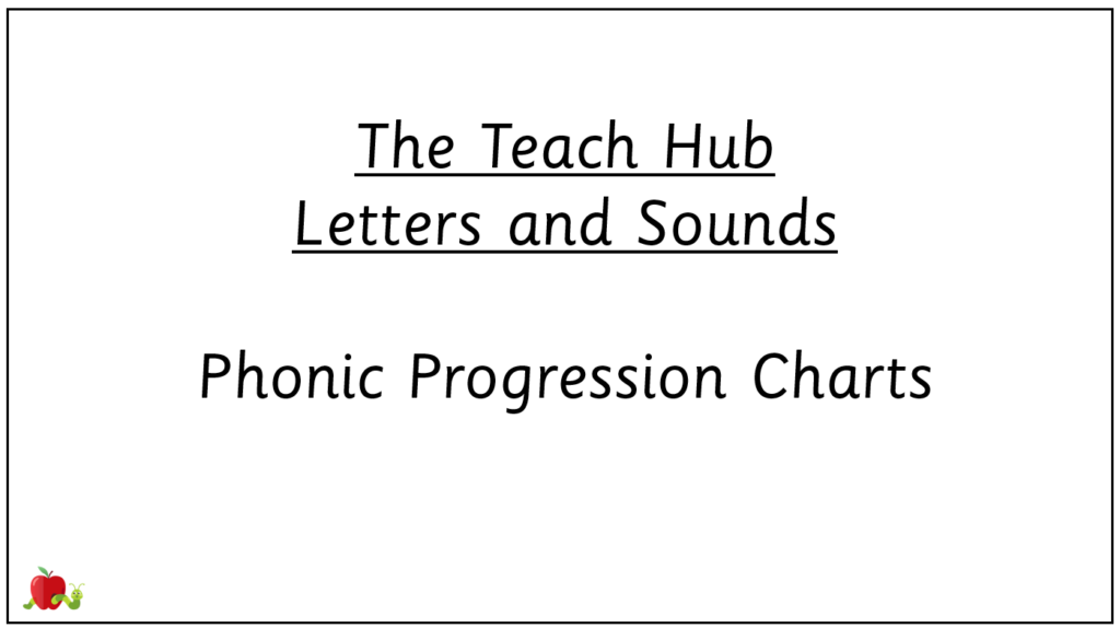 The Teach Hub Letters and Sounds Phonics Progression Charts - The Teach Hub